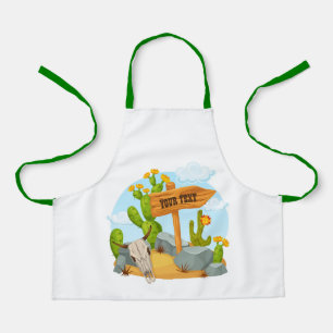 Customisable American Southwest desert scene Apron