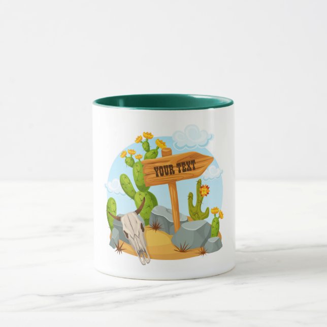 Customisable American Southwest desert scene Mug (Center)
