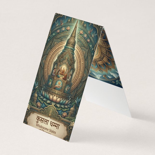Customisable Ancient Dhamma Art Business Card (Back)