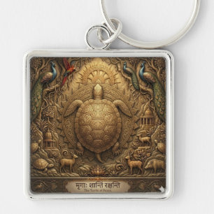 ​Customisable Ancient Turtle Art Heritage Keychain
