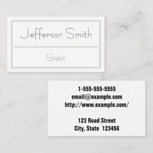 Customisable and Simple Stylist Business Card