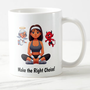 Customisable Angel vs. Devil Fitness Mug