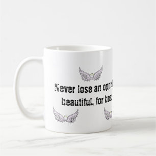 Customisable angel wings coffee mug 