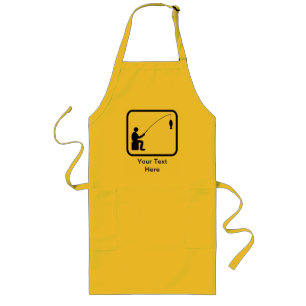 Customisable Angler Logo Long Apron