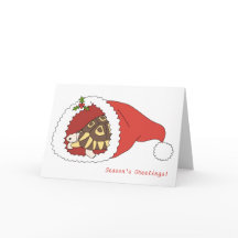 Customisable Angulate Tortoise Christmas Card