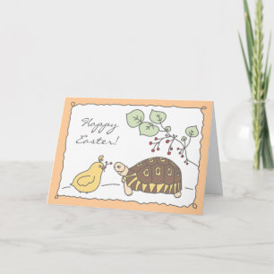Customisable Angulate Tortoise Easter Card 3