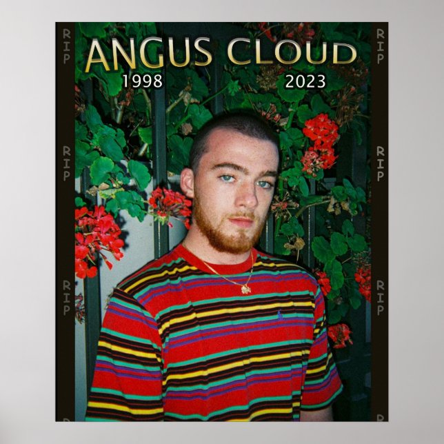Customisable Angus Cloud rest in peace Poster  (Front)