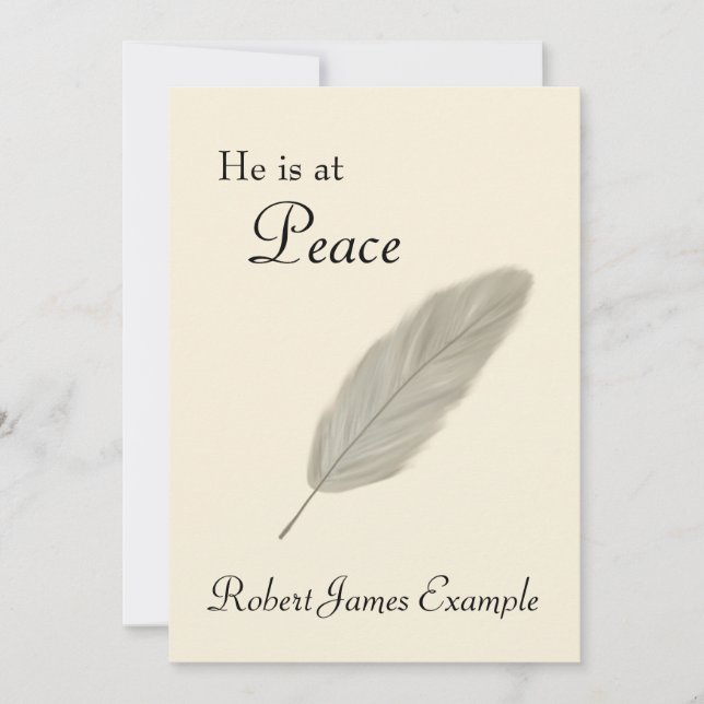 Customisable Announcement of Death (Sand) (Front)