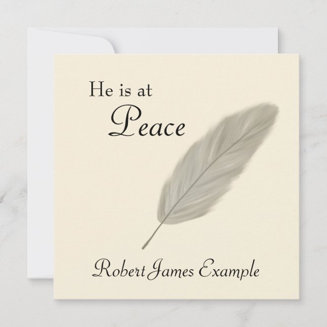 Customisable Announcement of Death (Sand) (Front)