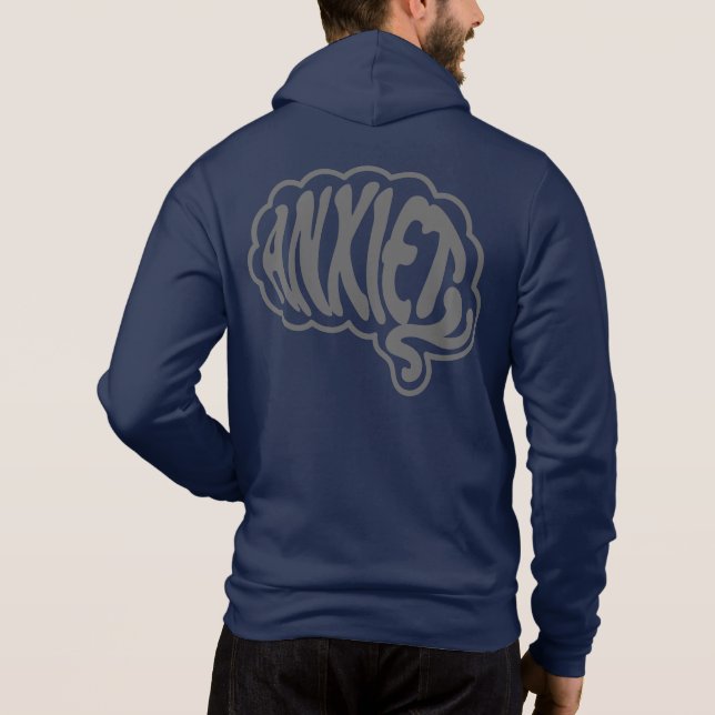 Customisable Anxiety Brain Hoodie (Back)