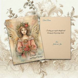 Customisable Any Occasion Vintage Angel Card