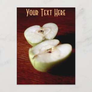 Customisable apple postcard