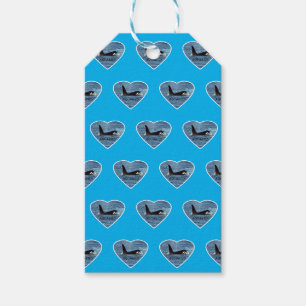 Customisable Aquarius Orca Killer Whale Blue Gift Tags