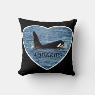 Customisable Aquarius Orca Killer Whale Cushion