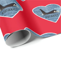 Customisable Aquarius Orca Killer Whale Red