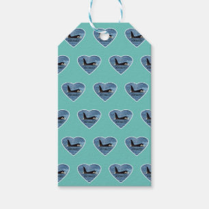 Customisable Aquarius Orca Killer Whale Teal Gift Tags
