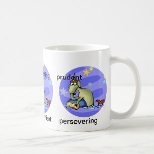 Customisable Aquarius traits Cute Cartoon Zodiac Coffee Mug