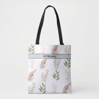 Customisable Arrow Pattern Tote Bag with Name