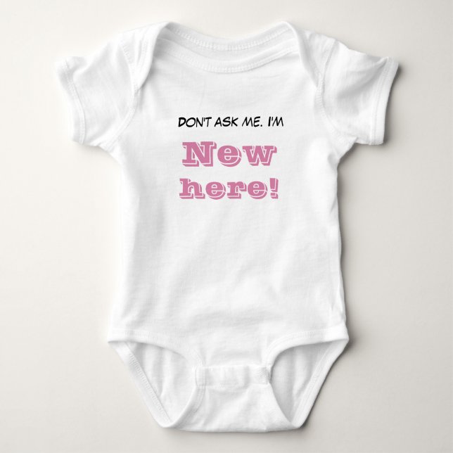 Customisable Ask My Big Sister Baby Bodysuit (Front)