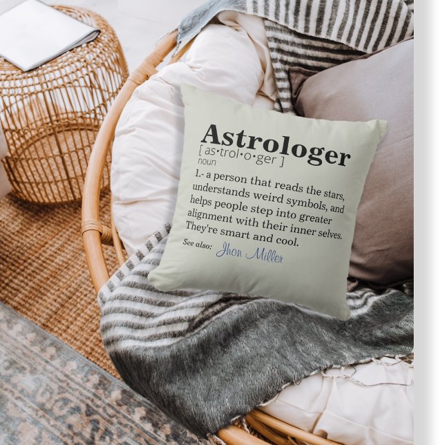Customisable Astrologer Definition  Cushion (Creator Uploaded)