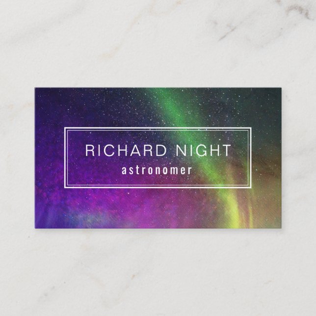 Customisable Astronomer Business Cards (Front)