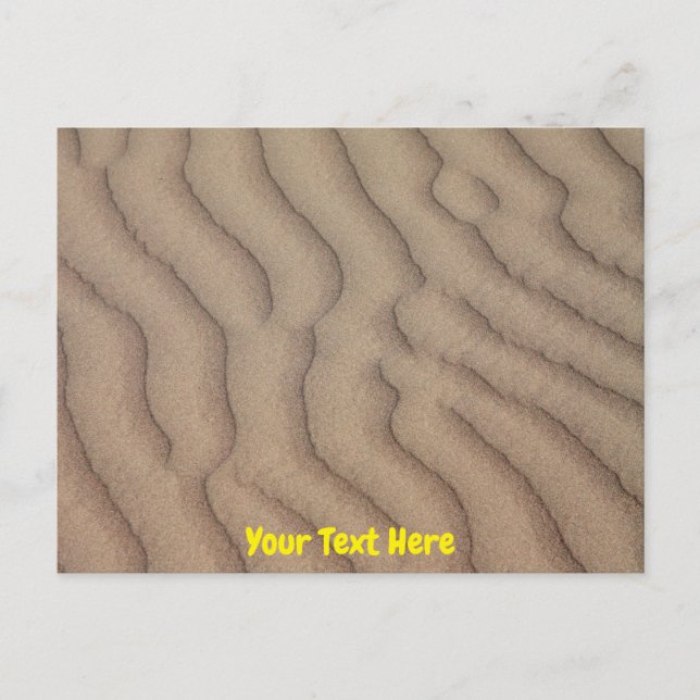 Customisable Atacama Desert sand ripples Postcard (Front)