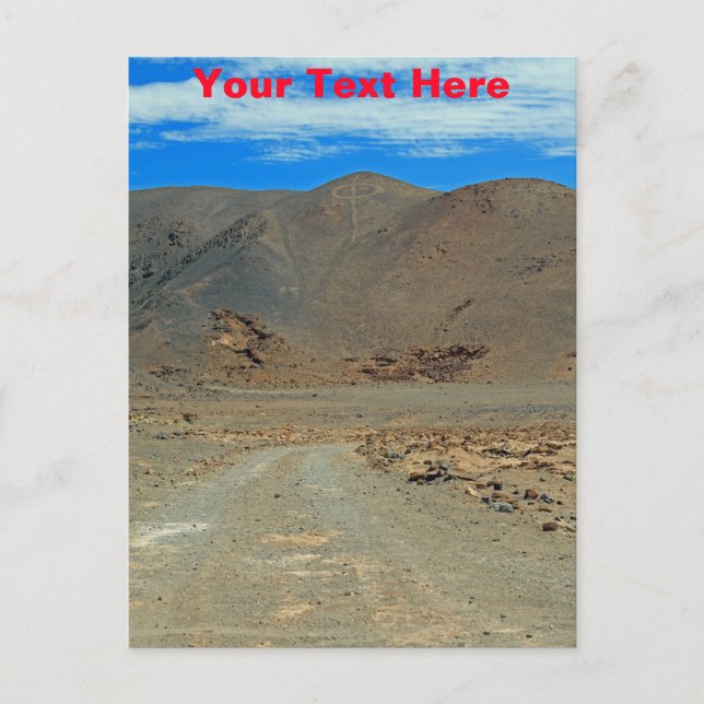 Customisable Atacama geoglyphs postcard (Front)
