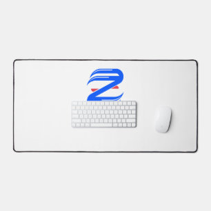 Customisable Athletic Letter Z Team Desk Mat