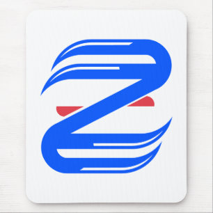 Customisable Athletic Letter Z Team Mouse Mat