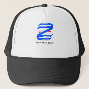 Customisable Athletic Letter Z Team Trucker Hat