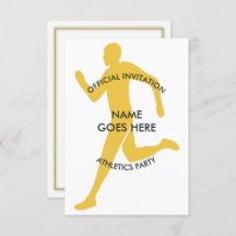Customisable Athletics Party Invitation