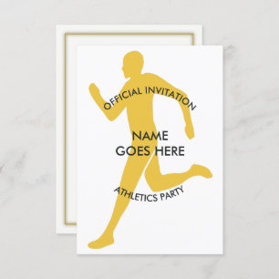 Customisable Athletics Party Invitation