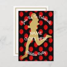 Customisable Athletics Party Invitation