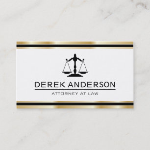 Customisable Attorney Business Cards