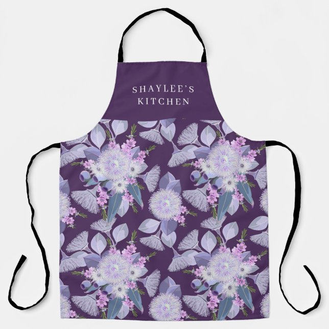 Customisable Australian Wildflowers Apron (Front)