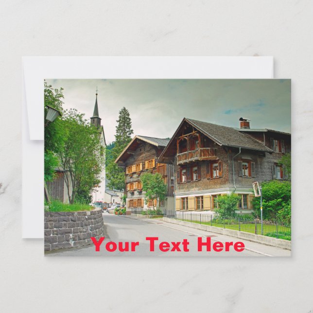Customisable Austria card (Front)