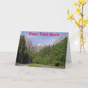 Customisable Austrian Alps Card