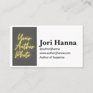 Customisable Author Four Book Business Card