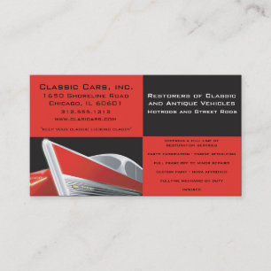 Customisable Auto Restoration/Repair Business Card