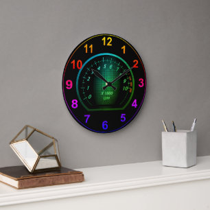 Customisable Automotive Car Themed Clock