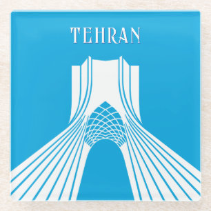 Customisable Azadi Tower Modern Magnet Glass Coaster