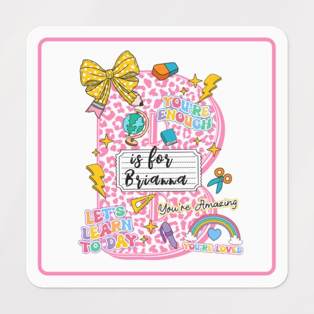 Customisable “B is for” Alphabet Art – Inspiration (Design 1)