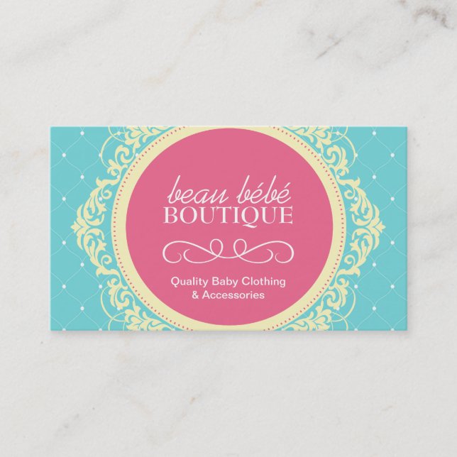Customisable Baby Boutique Business Card (Front)