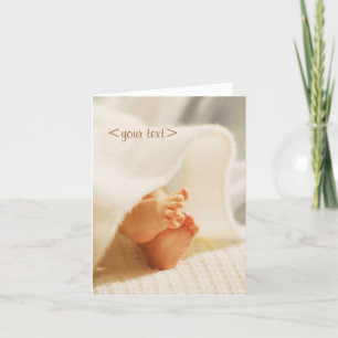 Customisable baby card