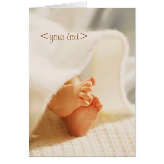Customisable baby card