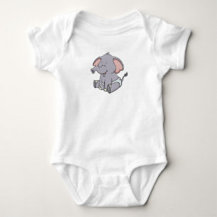Customisable Baby Elephant Bodysuit