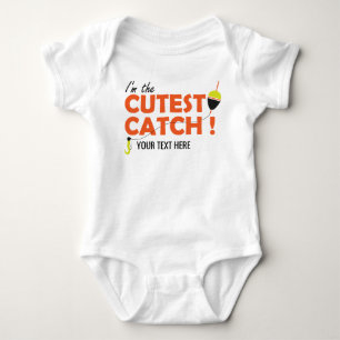 Customisable Baby Fishing Bodysuit Shirt