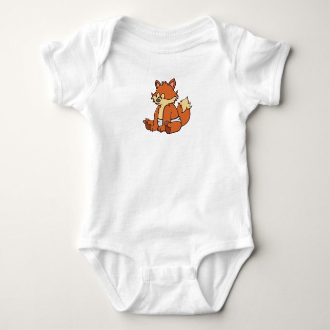 Customisable Baby Fox Bodysuit (Front)