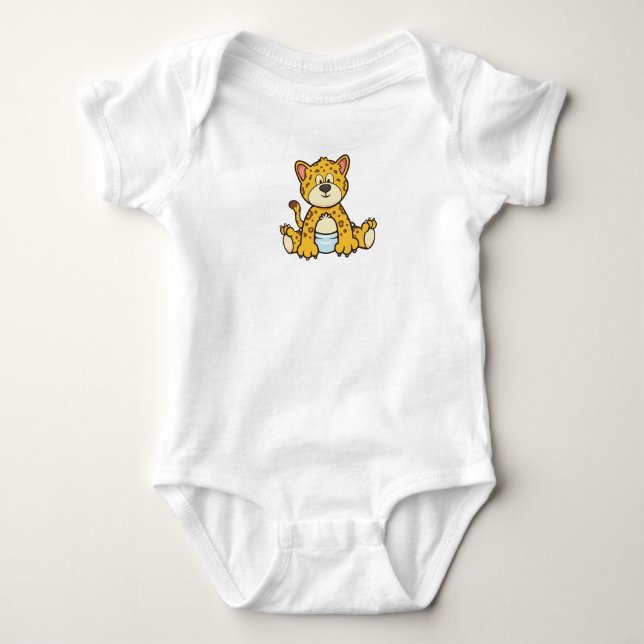 Customisable Baby Jaguar Bodysuit (Front)