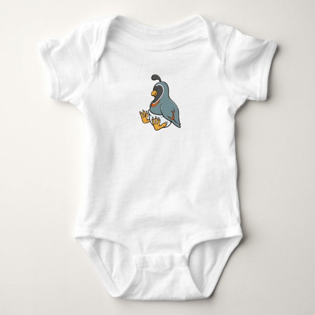 Customisable Baby Quail Bodysuit (Front)
